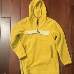 Patagonia Yellow Kids Hooded Fleece Jacket